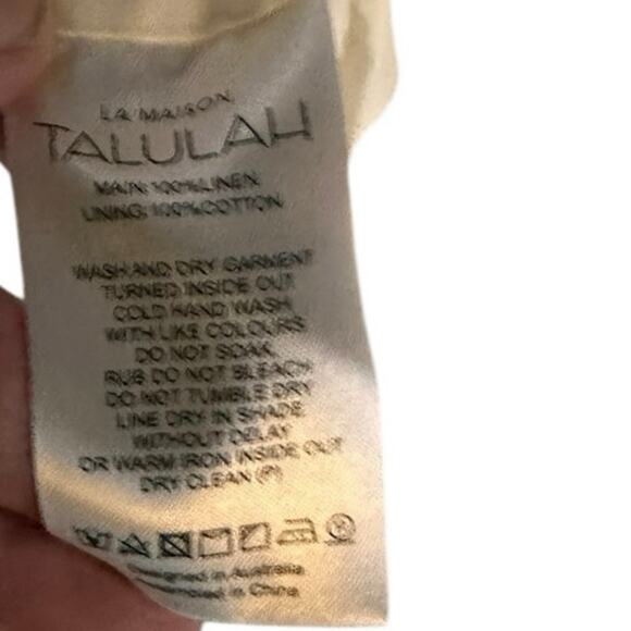 La Maison Talulah one-shoulder dress in lavender cream floral print in Medium. - Picture 8 of 9